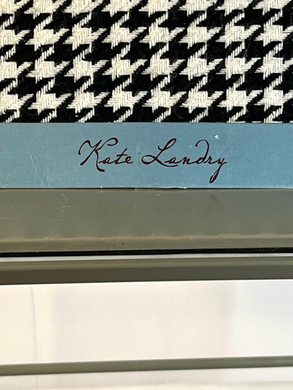 NWT 🖤 Kate Landry Houndstooth Evening Clutch – Classic Black & White Elegance - Picture 2 of 16